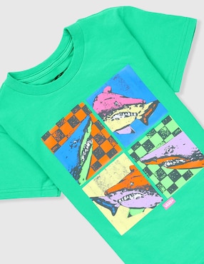 Playera Vans manga corta para niño