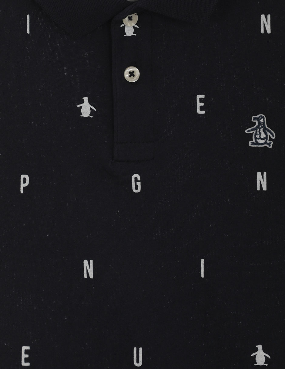 Playera tipo polo de algodón para niño