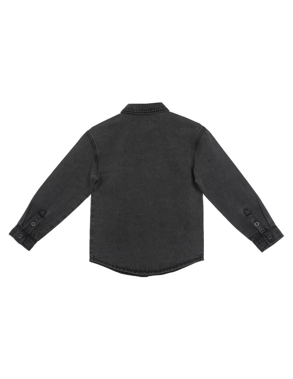 Camisa casual de algodón manga larga para niño 2