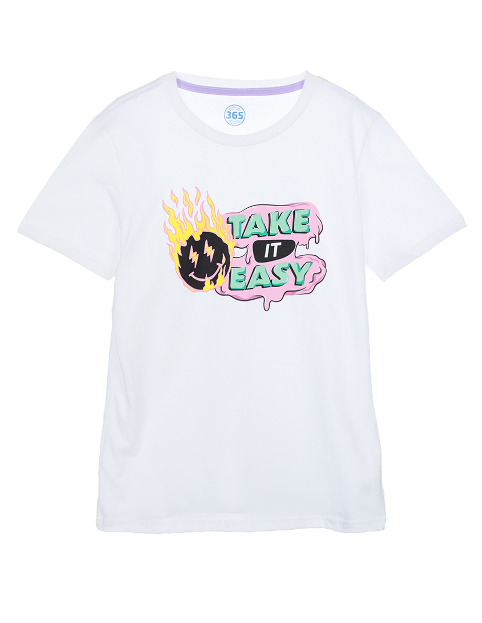 Playera manga corta para niño