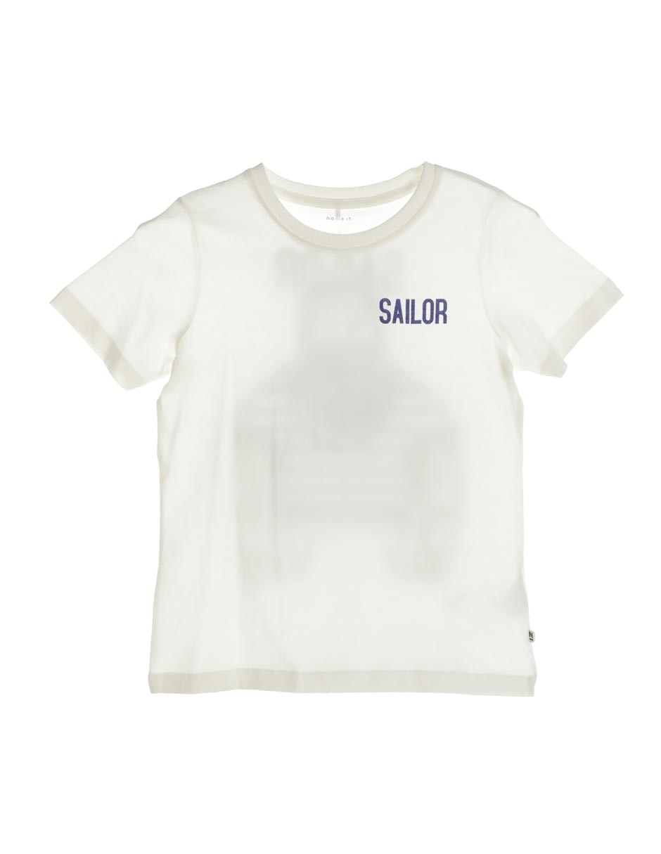 Playera Sailor manga corta para niño Playera Sailor manga corta para niño