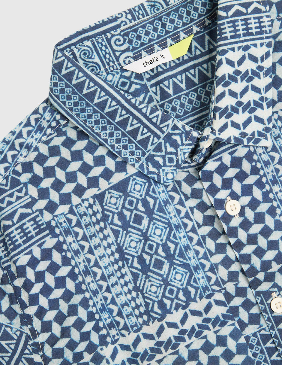 Camisa de algodón manga corta para niño