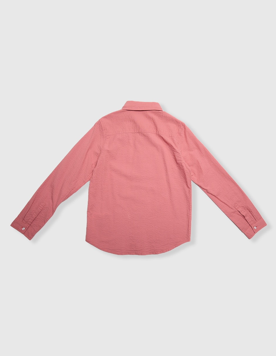 Camisa casual de algodón manga larga para niño