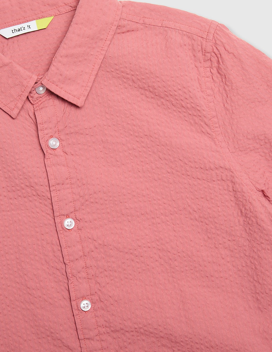 Camisa casual de algodón manga larga para niño