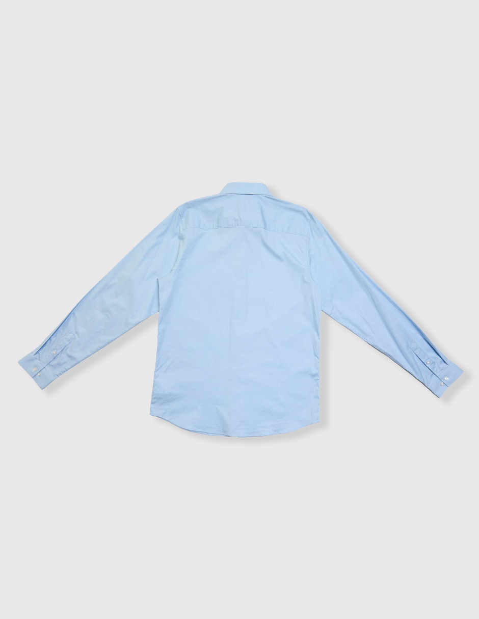 Camisa casual de algodón manga larga para niño