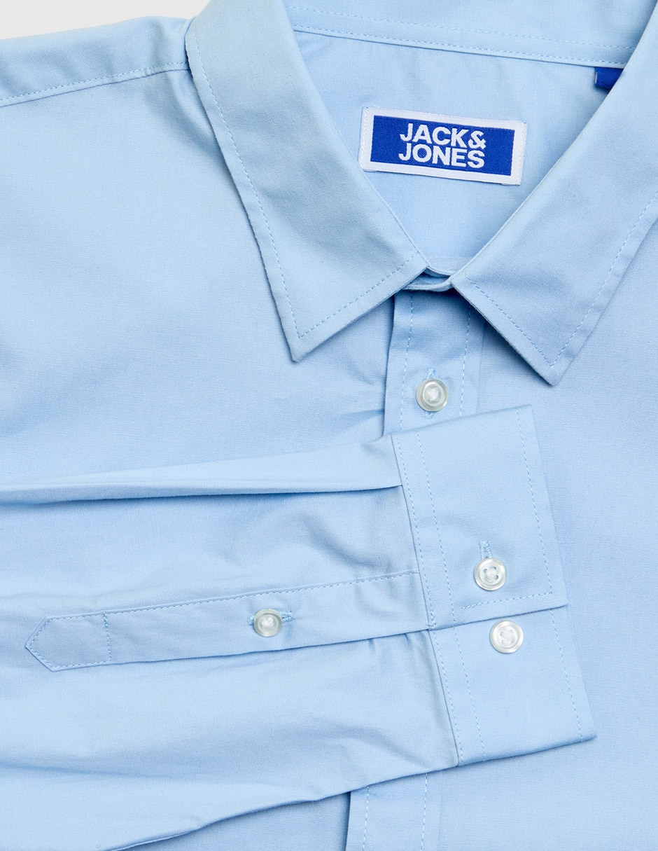 Camisa casual de algodón manga larga para niño
