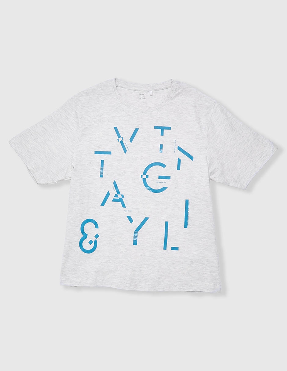Playera manga corta para niño