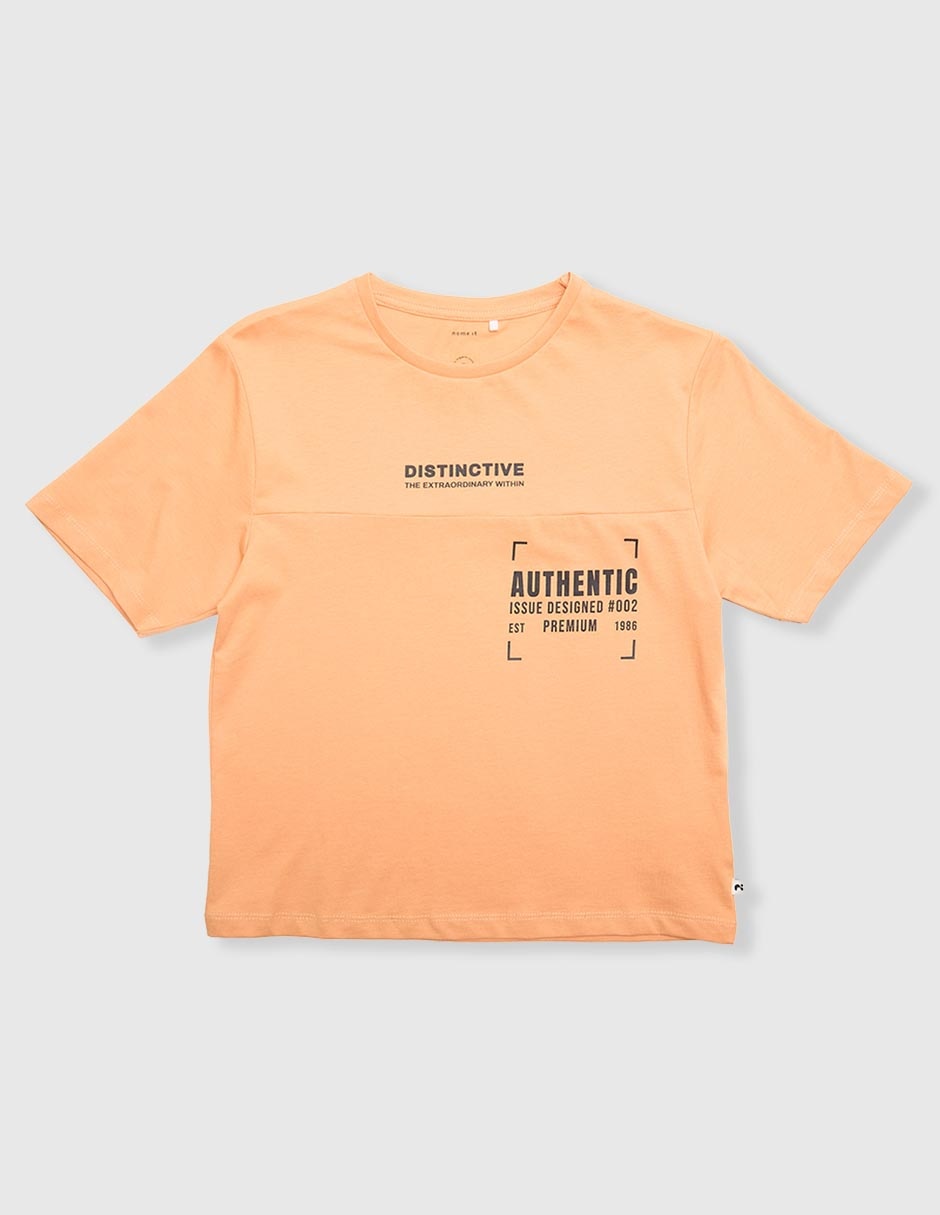 Playera No pica manga corta para niño