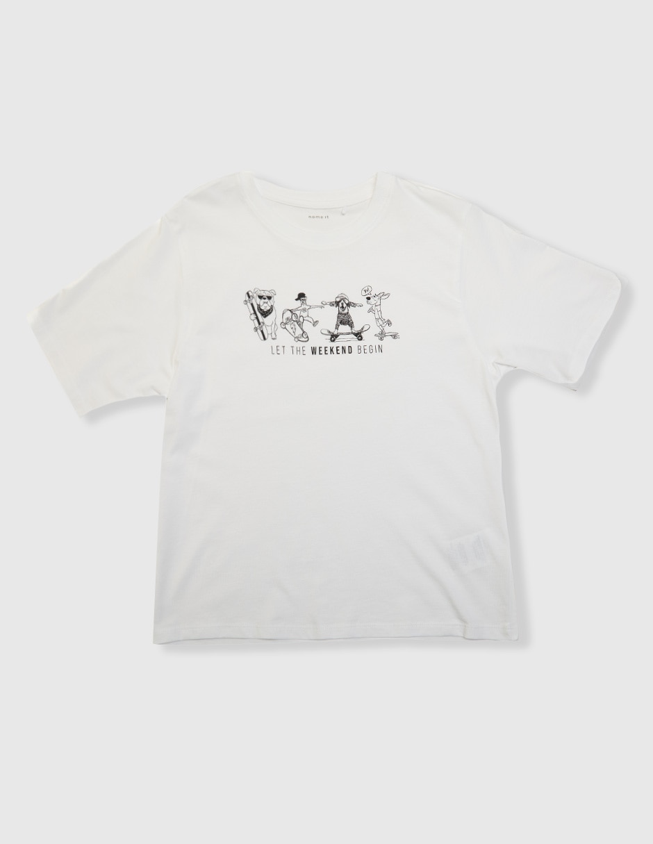 Playera manga corta para niño Playera manga corta para niño