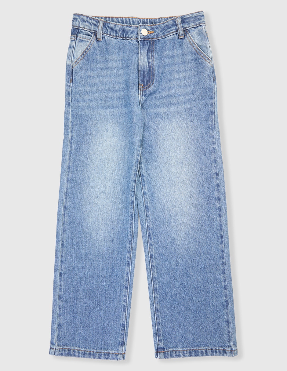 Jeans amplio deslavado para niño Jeans amplio deslavado para niño