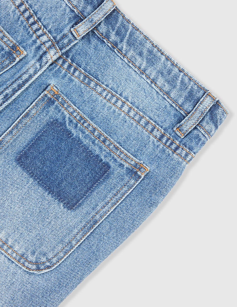 Jeans amplio deslavado para niño 4