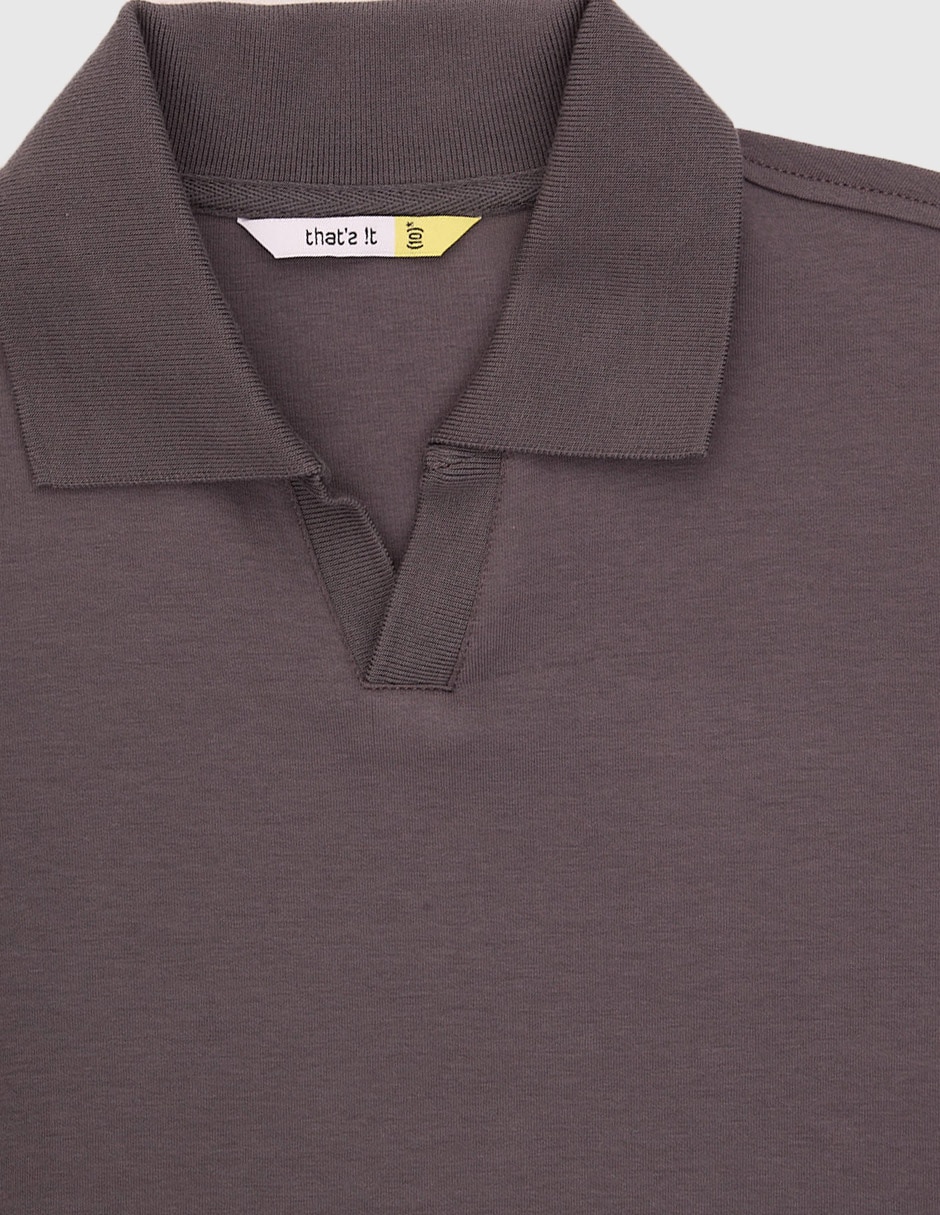Playera tipo polo de algodón para niño 3