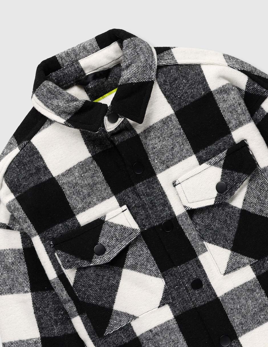 Camisa casual manga larga para niño 4