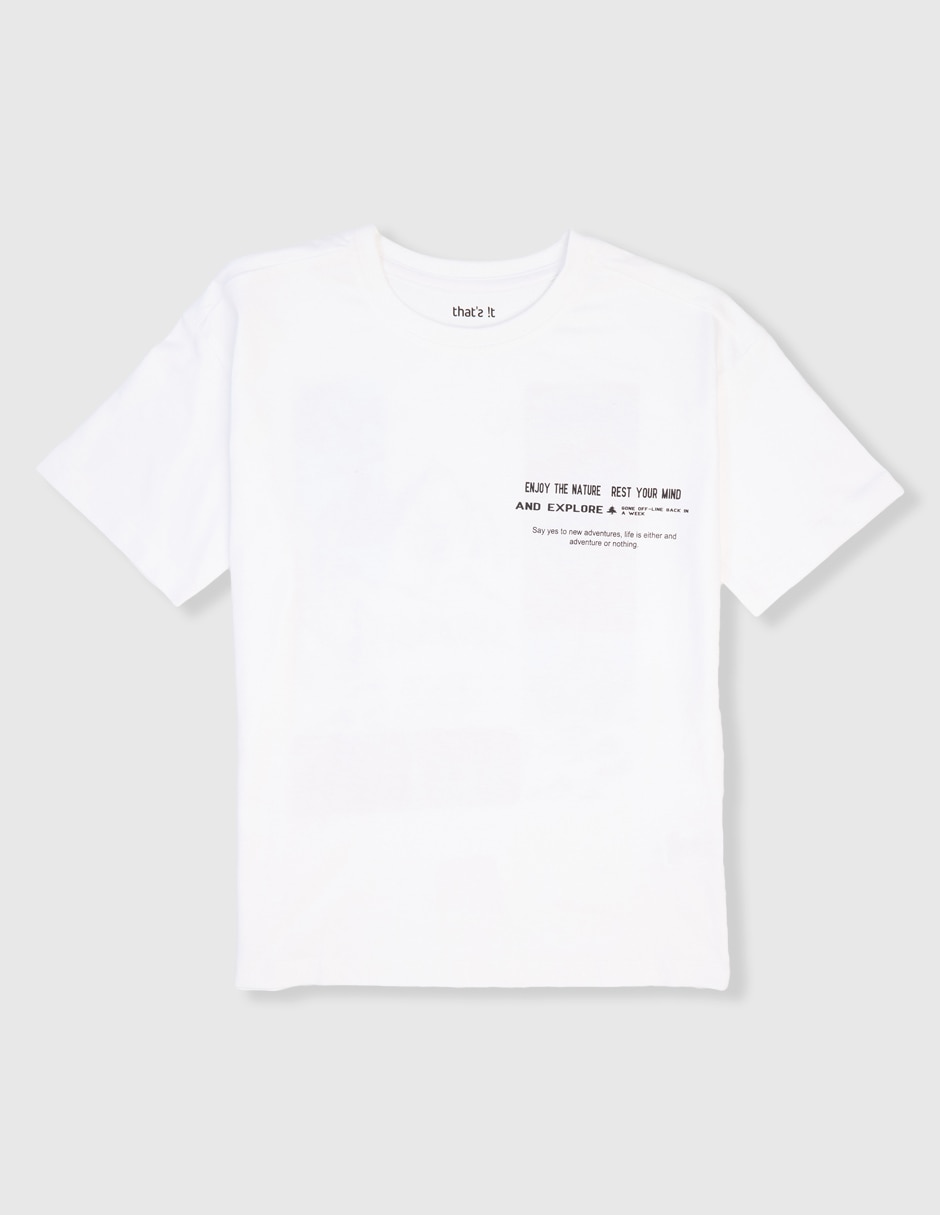Playera manga corta para niño Playera manga corta para niño