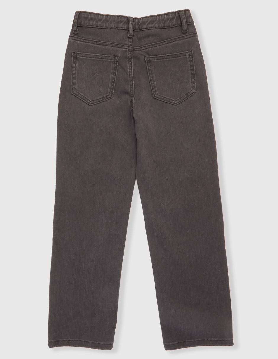 Jeans straight lavado obscuro para niño 2
