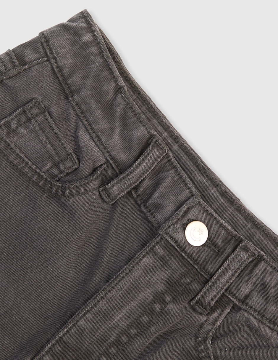 Jeans straight lavado obscuro para niño 3