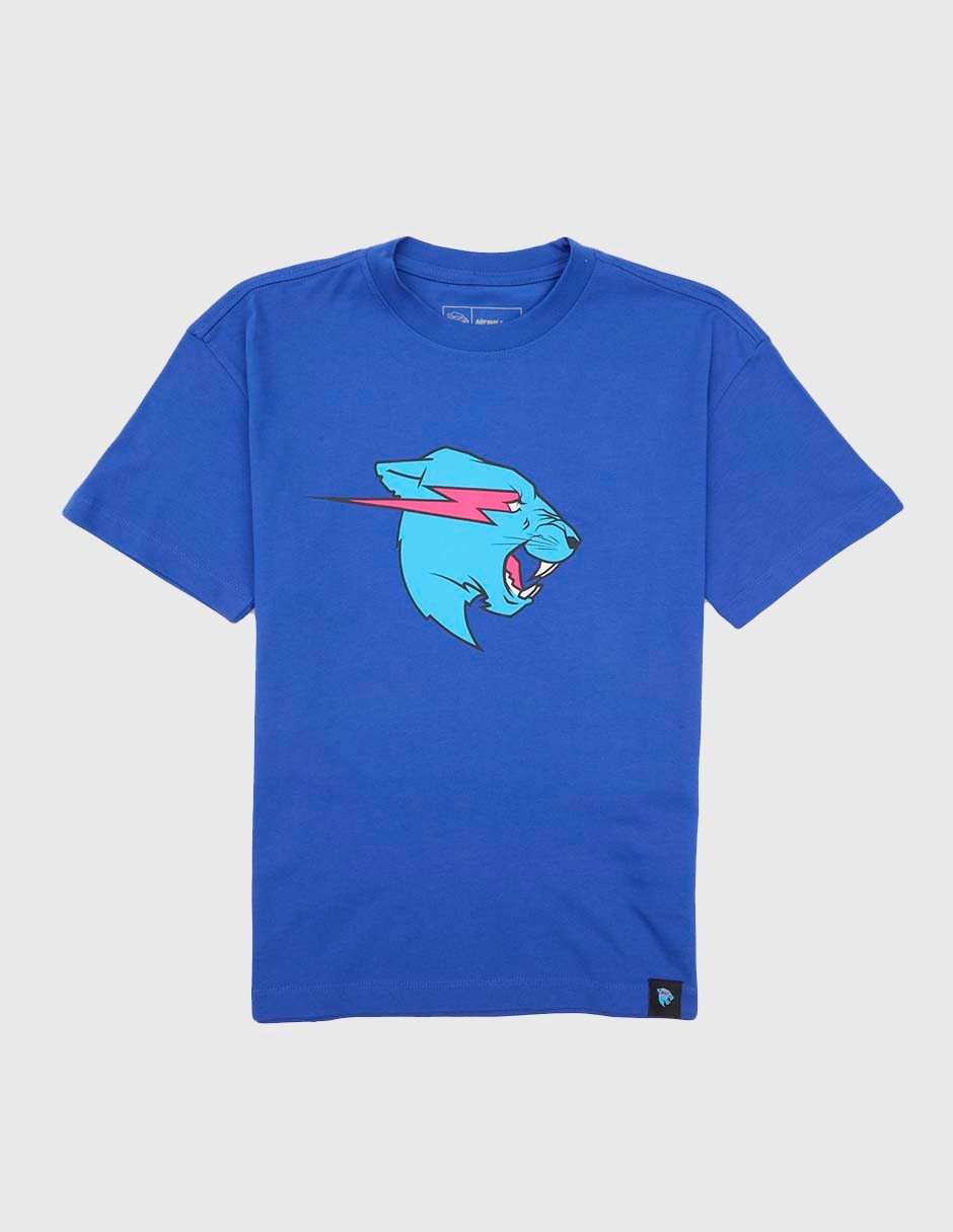 Playera Mr. Beast manga corta para niño