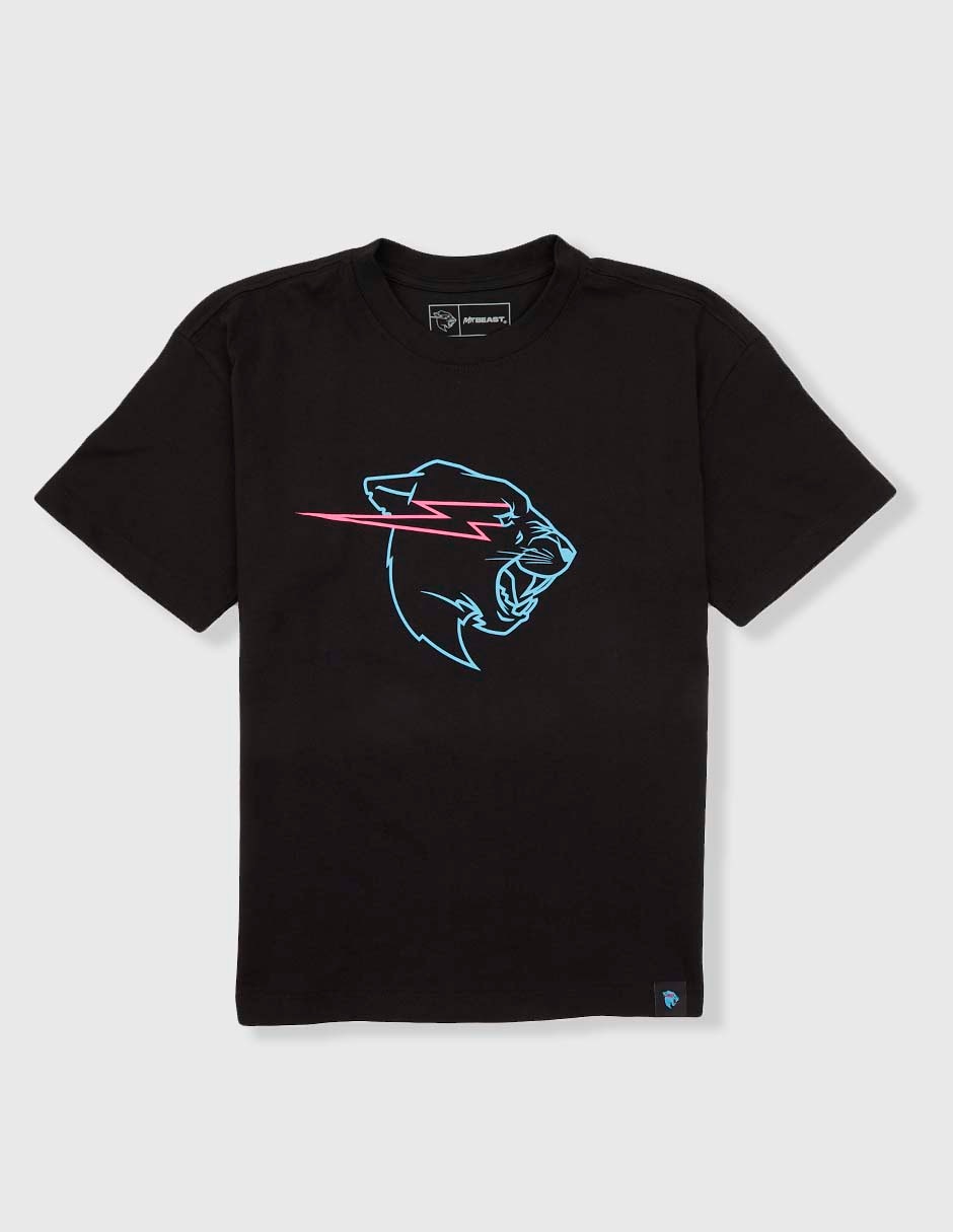 Playera Mr Beast manga corta para niño Playera Mr Beast manga corta para niño
