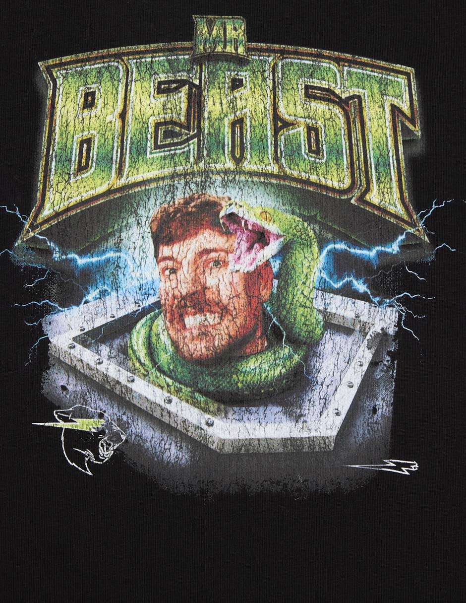 Playera Mr. Beast manga corta para niño 4