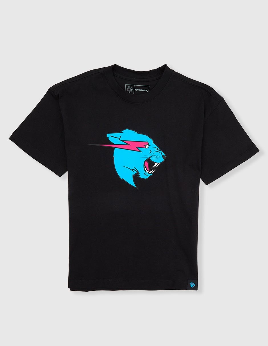 Playera Mr. Beast manga corta para niño
