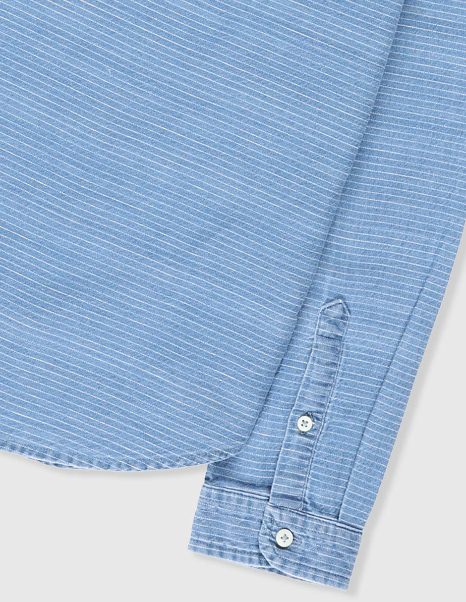 Camisa casual de algodón manga larga para niño 4