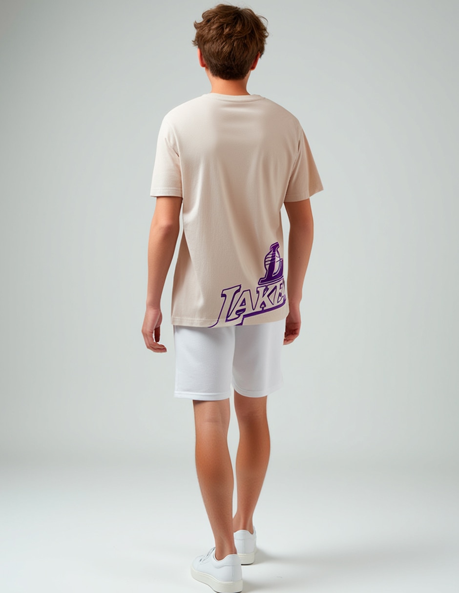 Playera Los Angeles Lakers manga corta para niño 9