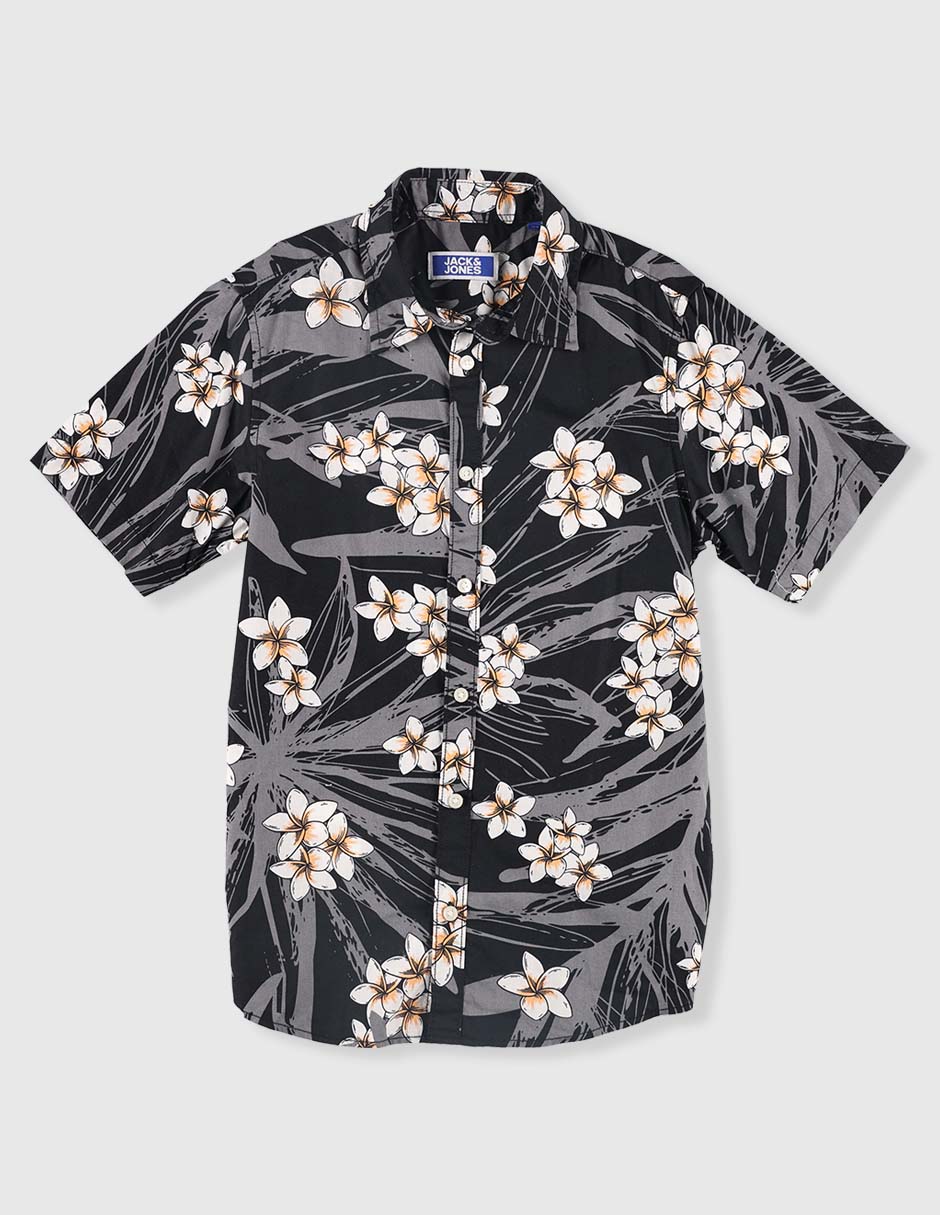 Camisa casual de algodón manga corta para niño