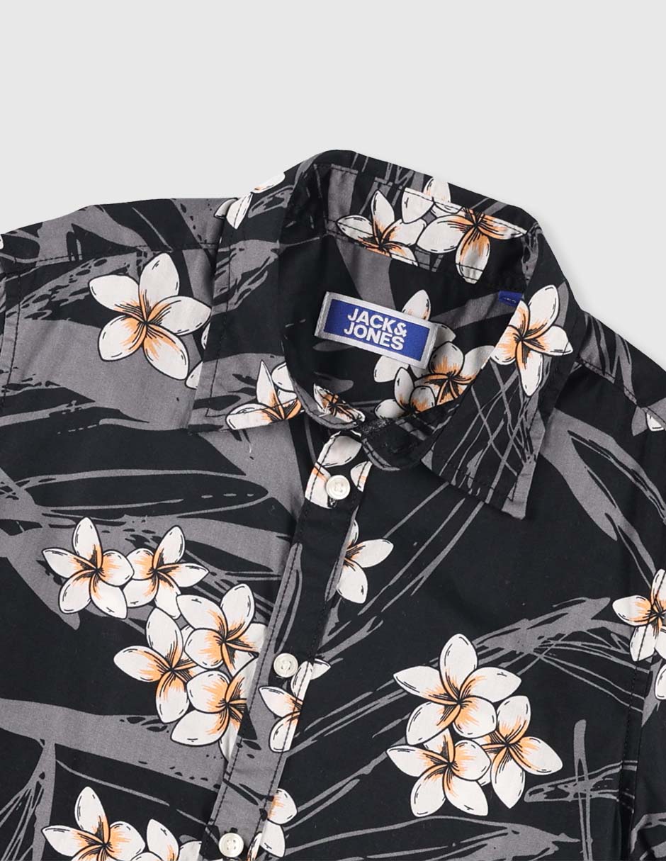 Camisa casual de algodón manga corta para niño 4