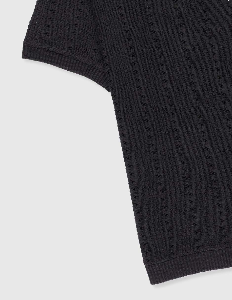 Playera tipo polo de algodón para niño 4