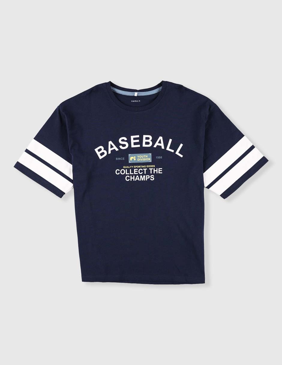 Playera manga corta para niño
