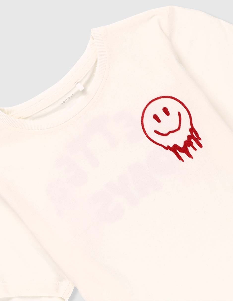 PLAYERA NAME IT 132, 7-8 AÑOS, NATURAL