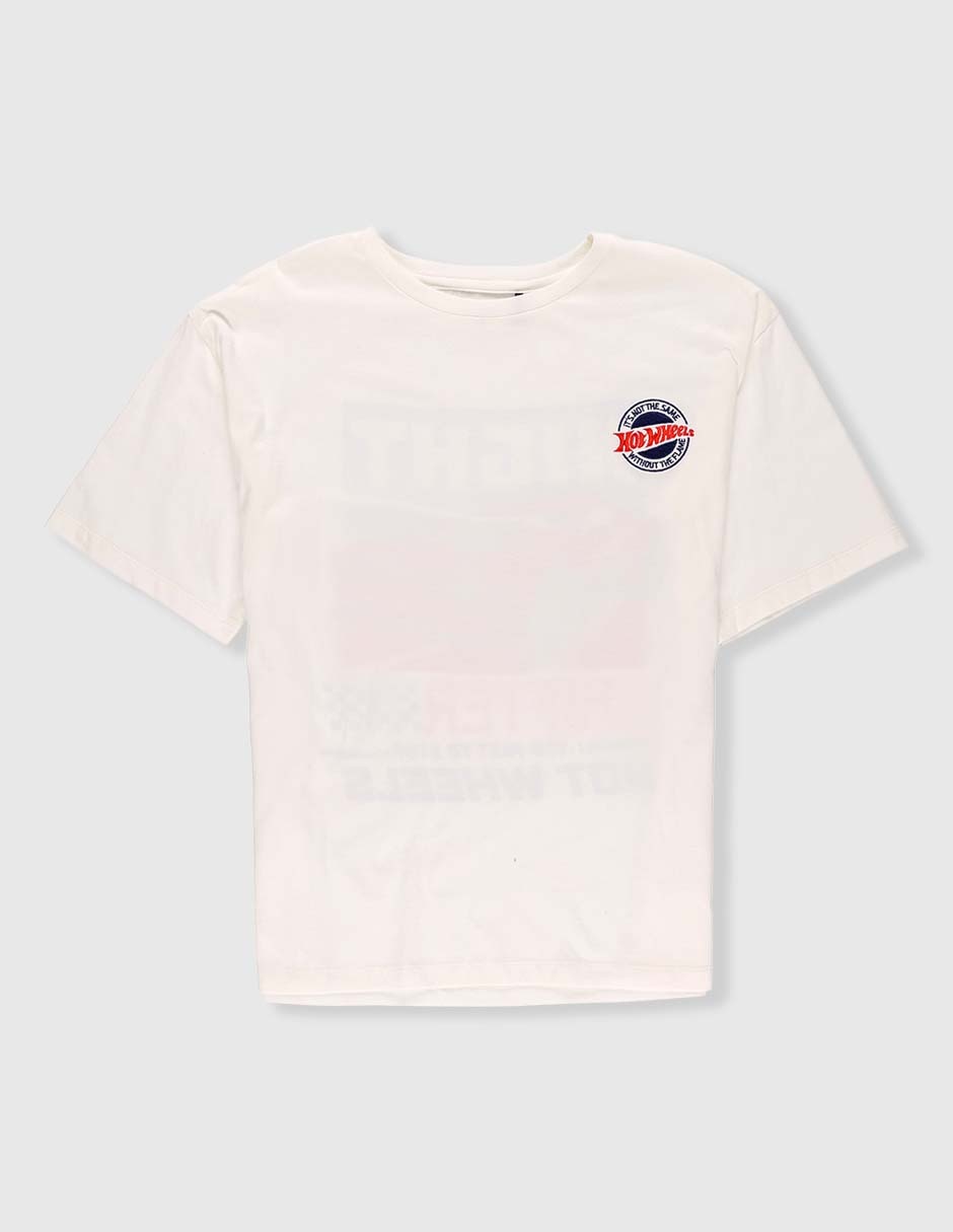 Playera Hot Wheels manga corta para niño Playera Hot Wheels manga corta para niño