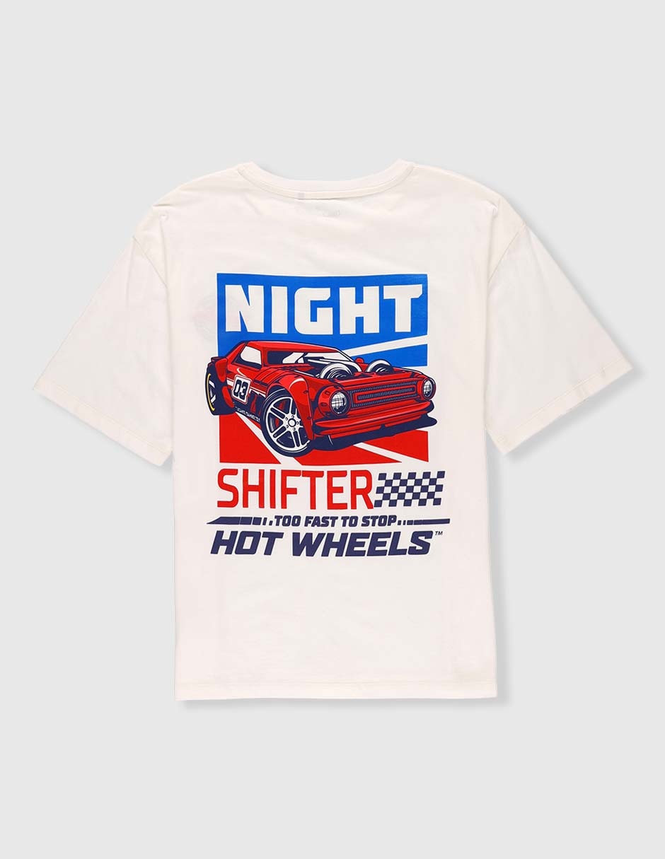 Playera Hot Wheels manga corta para niño 2
