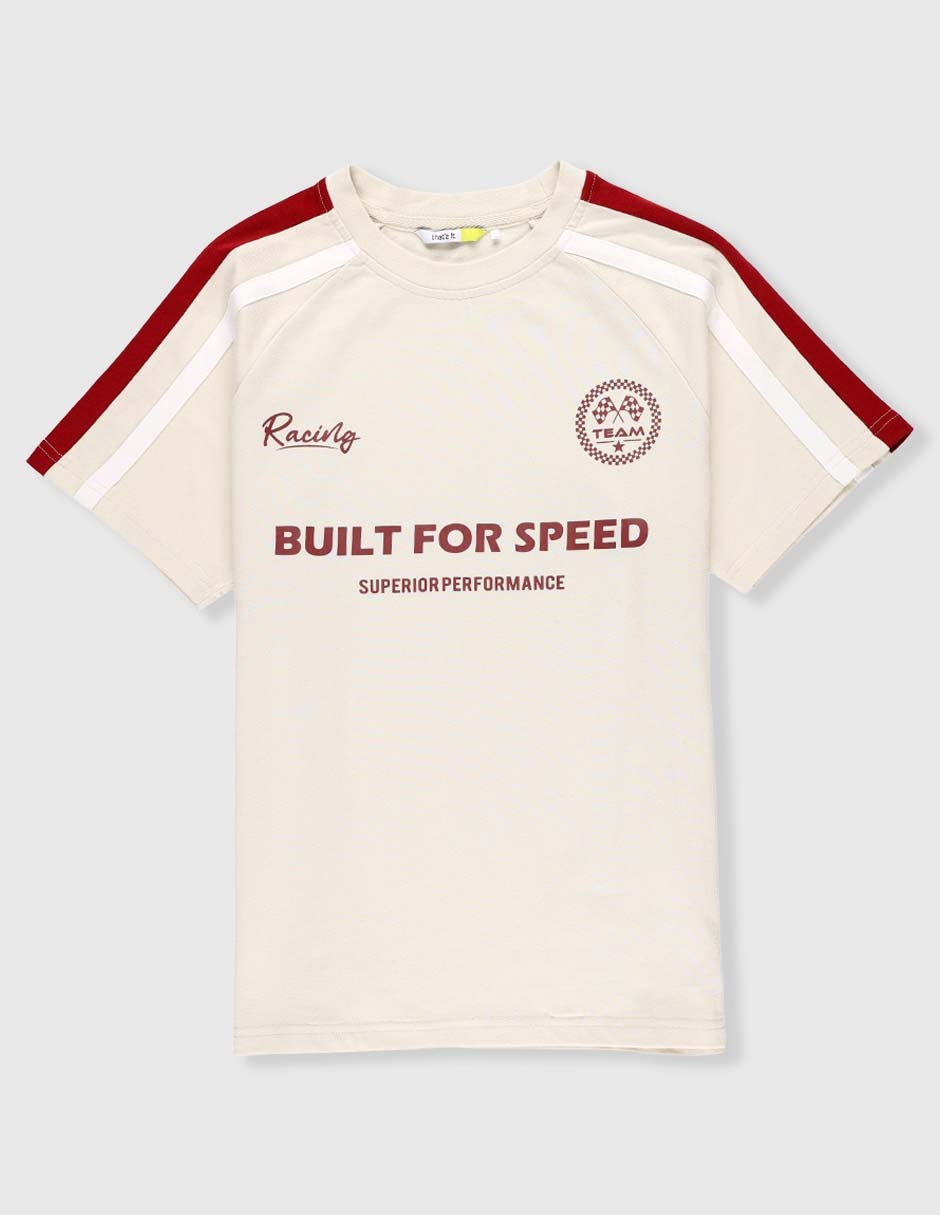 Playera manga corta para niño