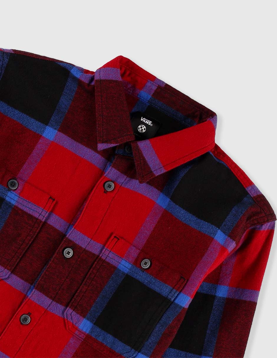 Camisa casual de algodón manga larga para niño 4