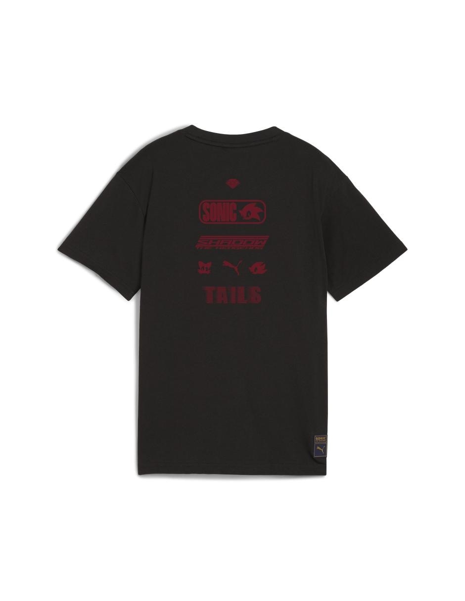 Playera Puma X Sonic Relaxed Graphic Tee manga corta para niño 2