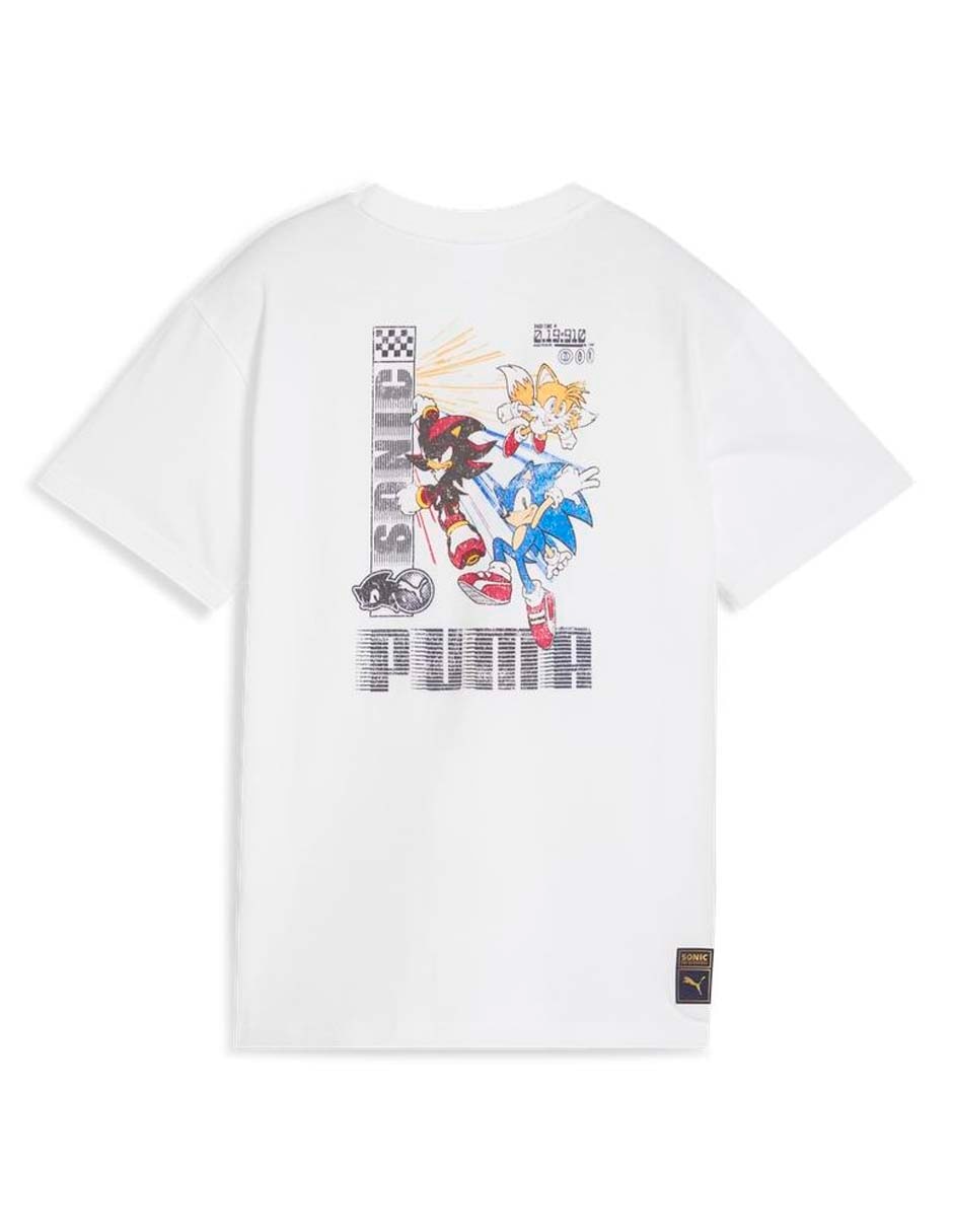 Playera Sonic manga corta para niño 3