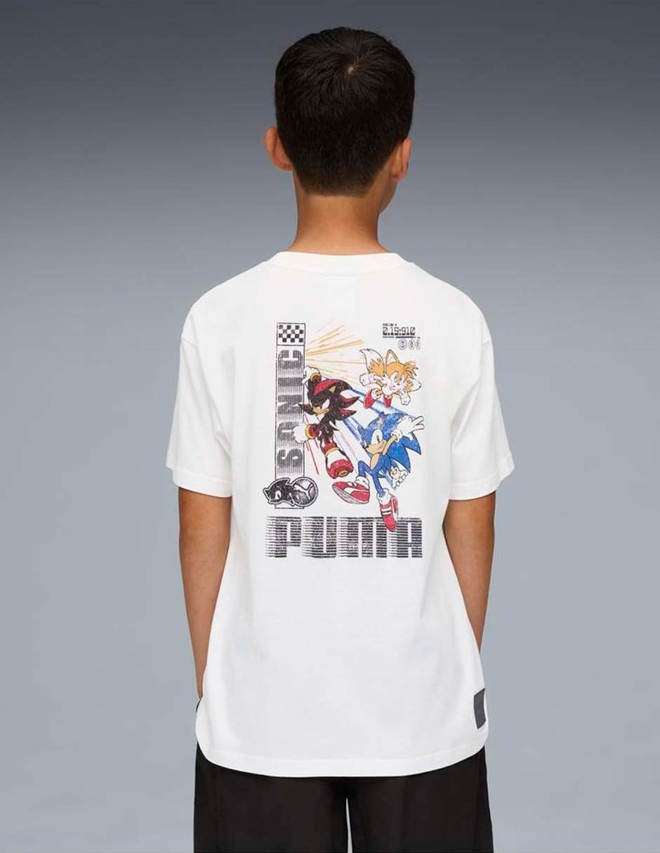 Playera Sonic manga corta para niño 4