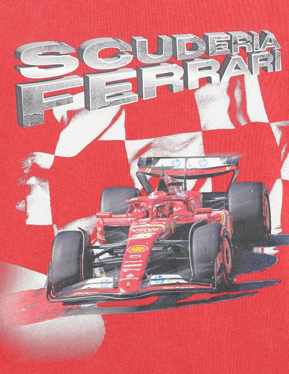 Playera Ferrari manga corta para niño 3
