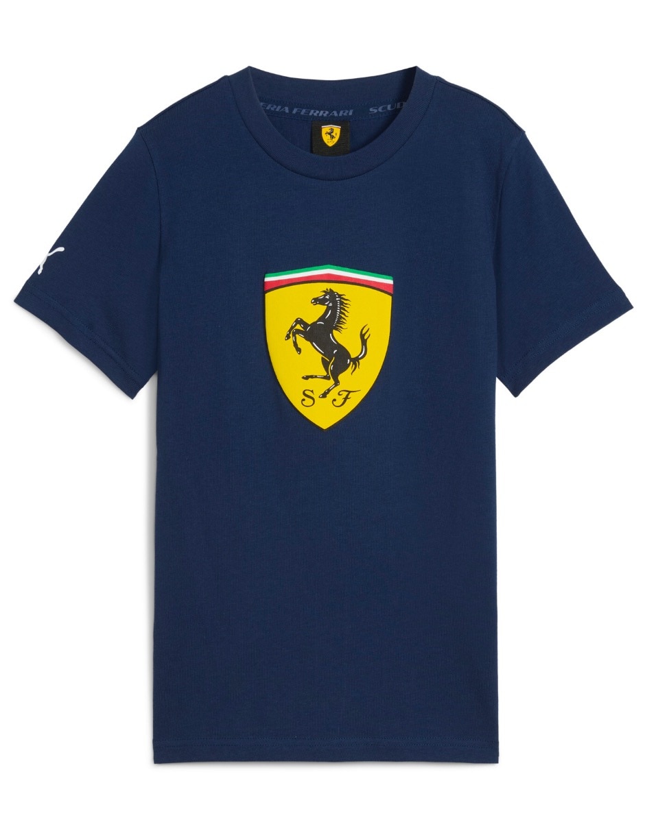 Playera Ferrari manga corta para niño Playera Ferrari manga corta para niño