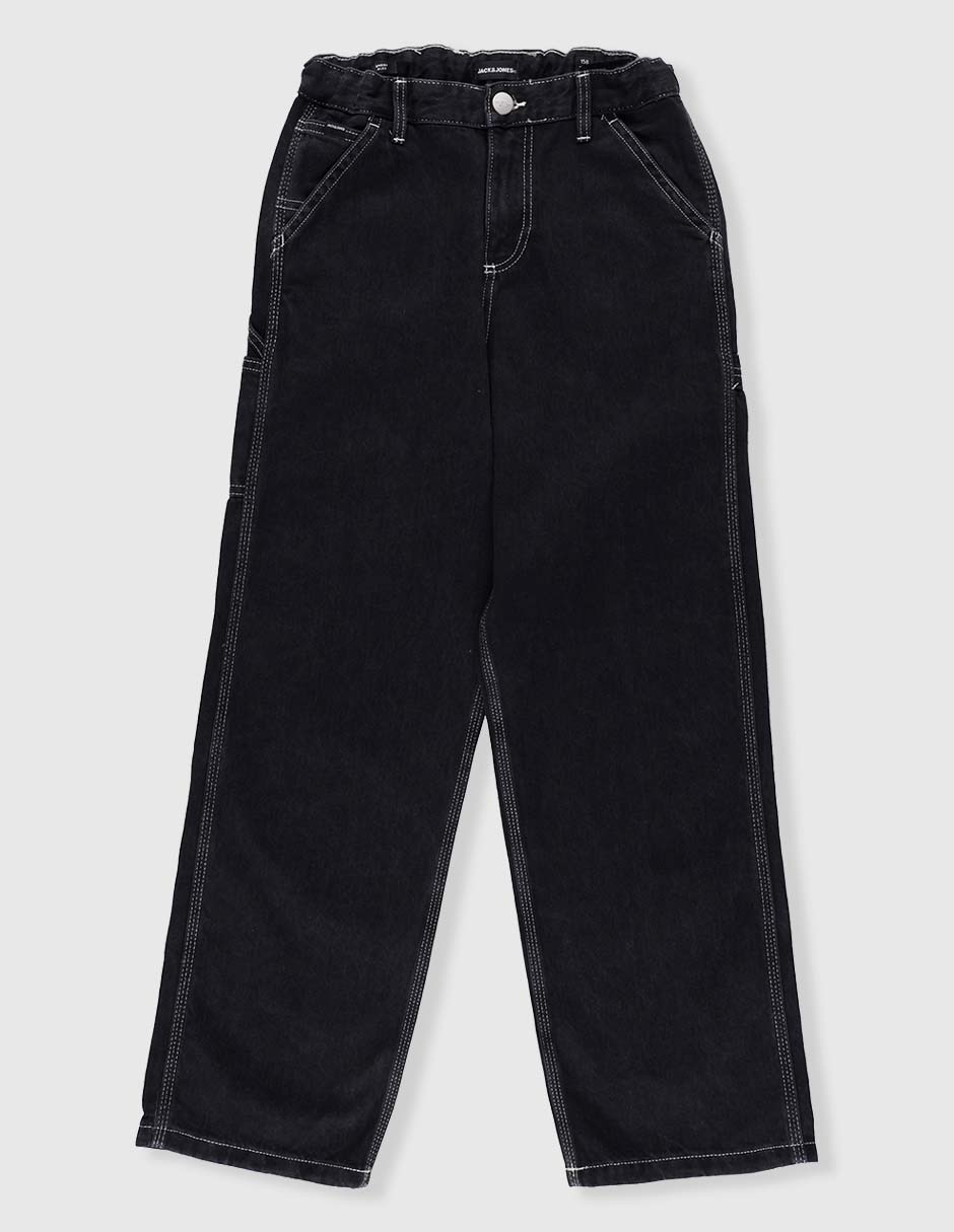 Jeans straight lavado obscuro para niño Jeans straight lavado obscuro para niño