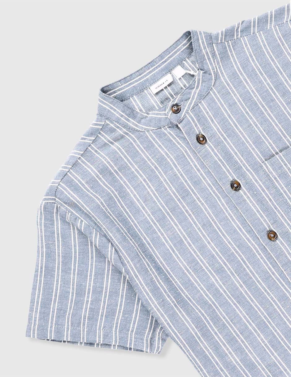 Camisa casual de algodón manga corta para niño 3