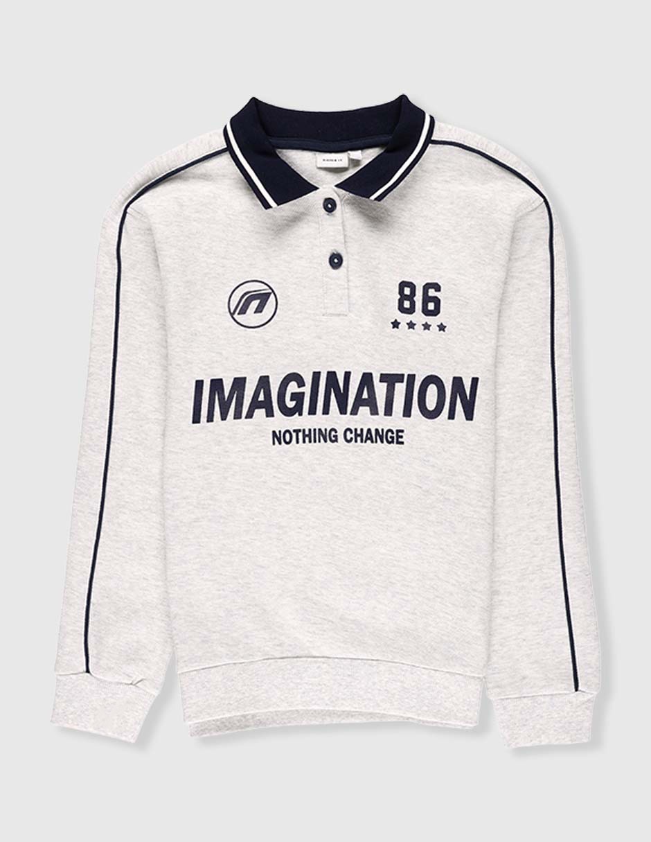 Playera tipo polo para niño