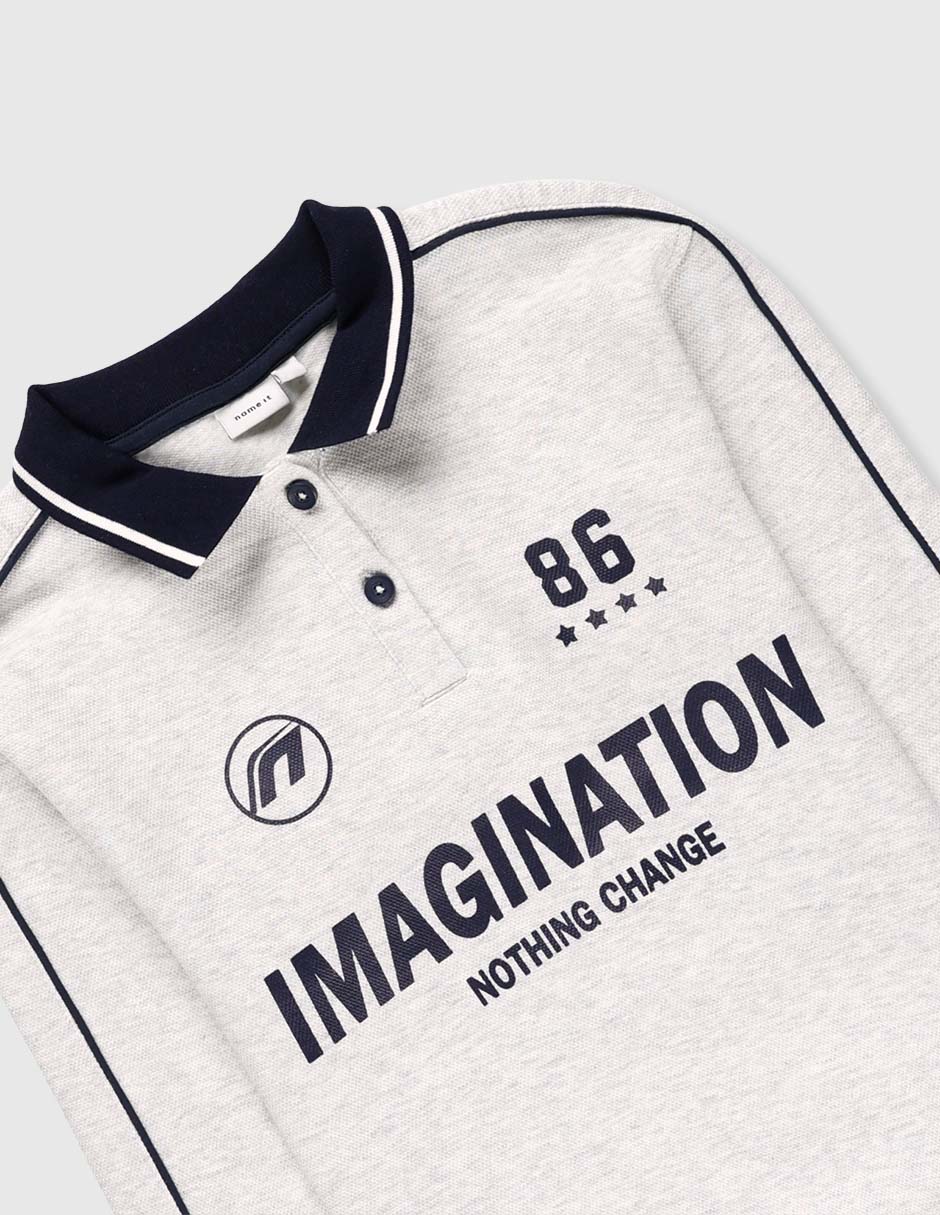 Playera tipo polo para niño 3