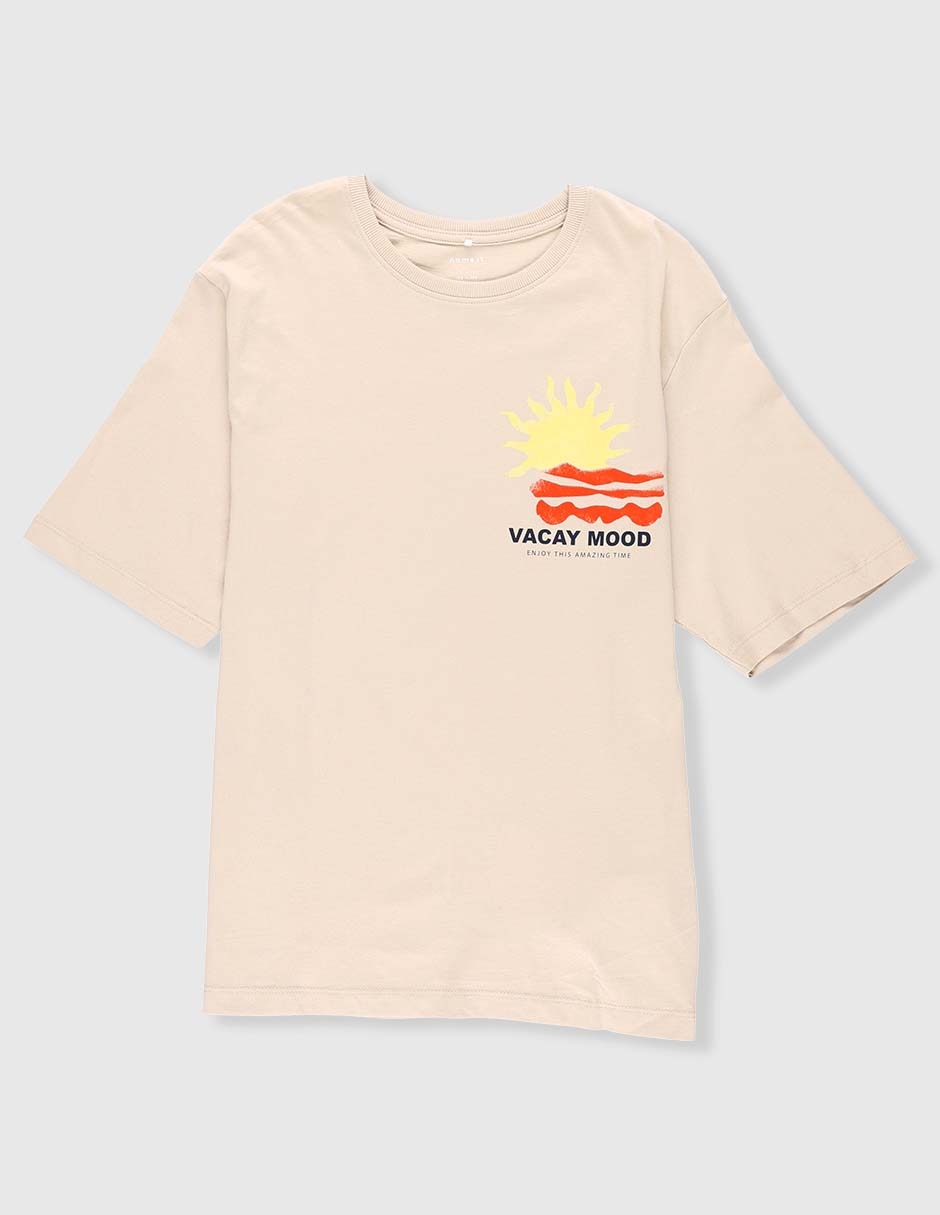 Playera manga regular para niño