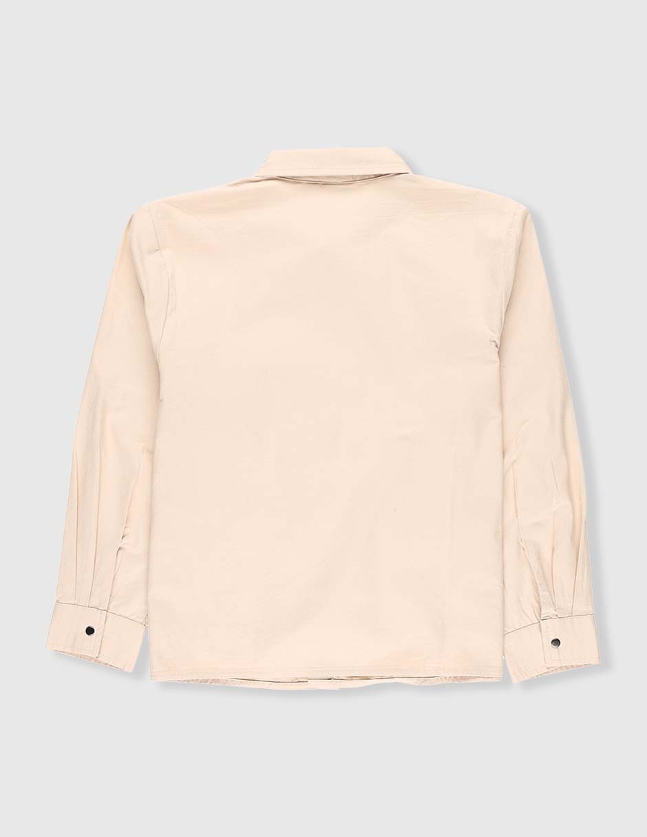 Camisa casual de algodón manga larga para niño 2