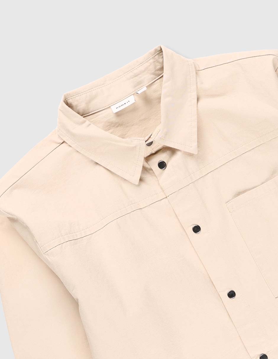 Camisa casual de algodón manga larga para niño 3