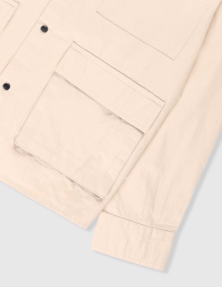 Camisa casual de algodón manga larga para niño 4