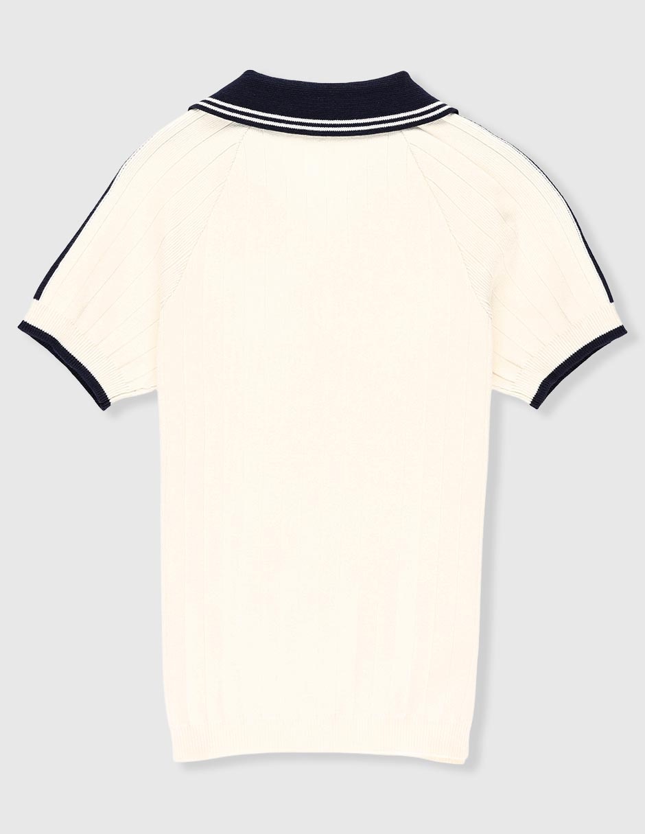 Playera tipo polo de algodón para niño 2