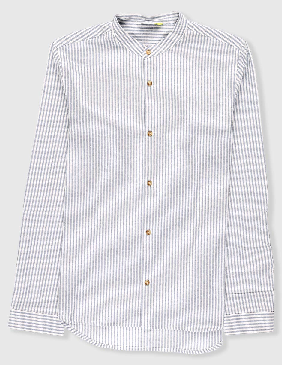 Camisa casual de algodón manga larga para niño Camisa casual de algodón manga larga para niño